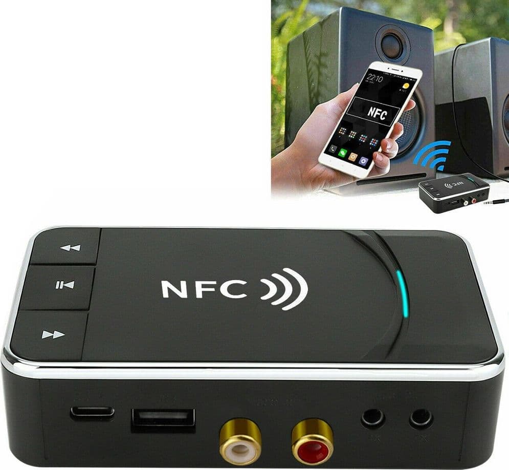 Trasmettitore Ricevitore Bluetooth 5.0 Aux 3,5mm Nfc A Rca Adattatore Audio Usb Amplificatori Wifi Trade Shop italia - Napoli, Commerciovirtuoso.it