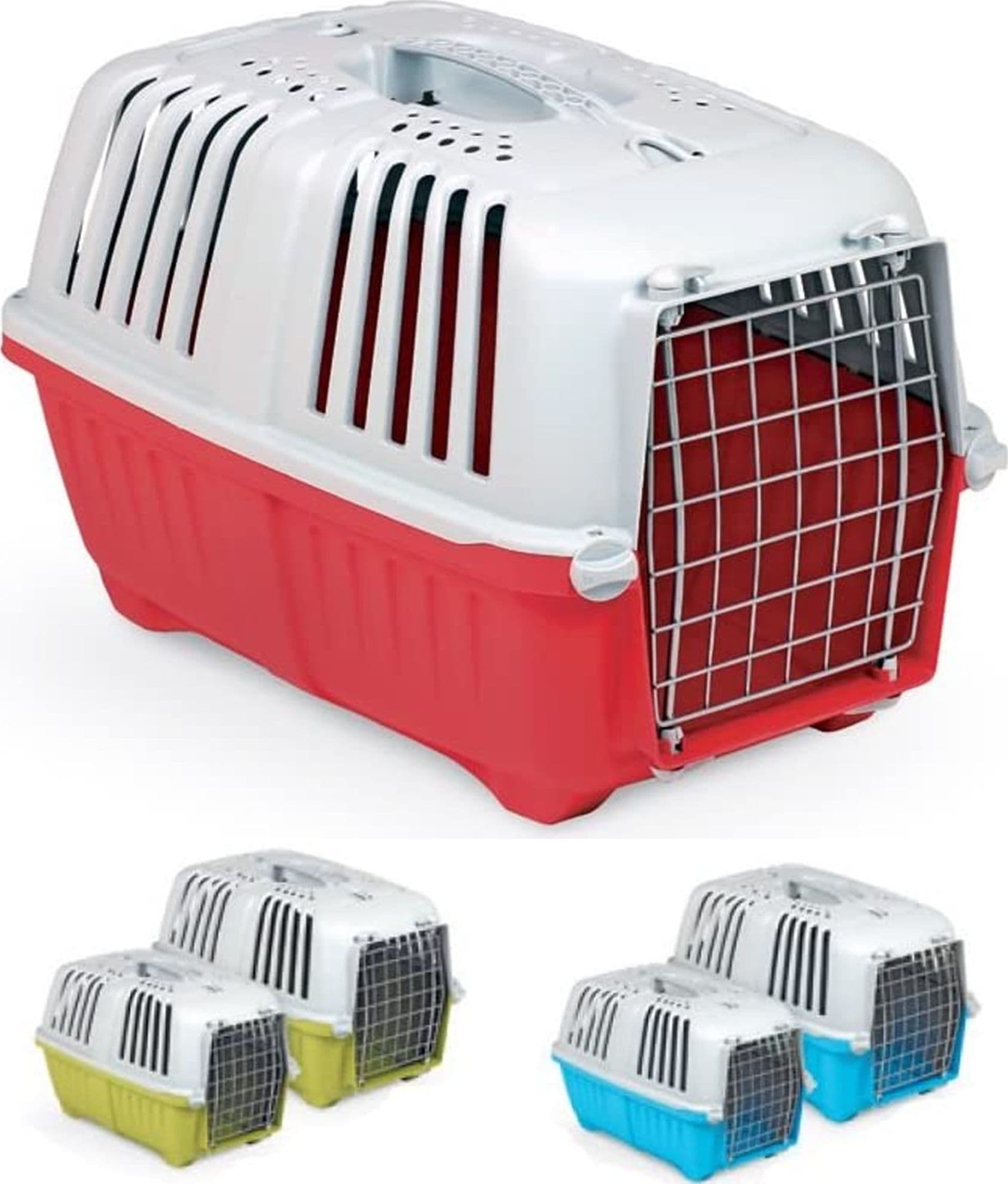 Trasportino Con Griglia In Metallo Per Cani E Gatti Da Viaggio 48 X 33 X 32 Cm Prodotti per animali domestici/Cani/Trasportini e accessori da viaggio/Accessori da viaggio/Gabbiette per auto Trade Shop italia - Napoli, Commerciovirtuoso.it