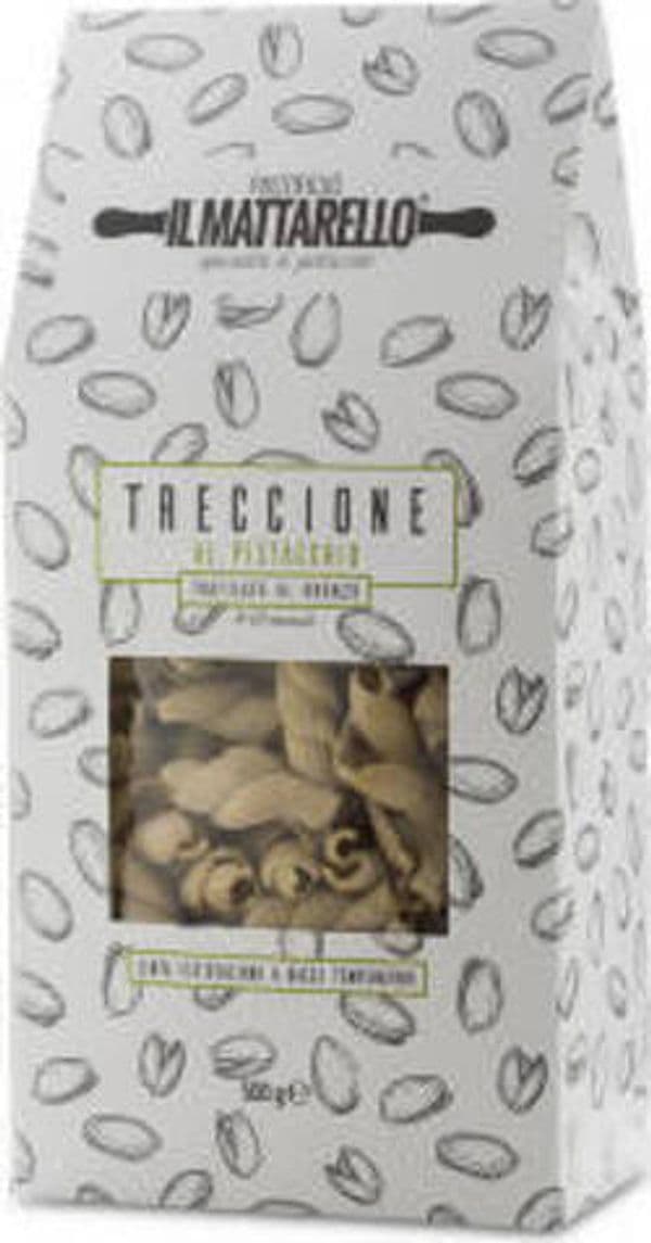 Treccione al pistacchio trafilata al bronzo 500gr Pasta secca Treccione di grano duro al Pistacchio verde Pastificio il Mattarello Alimentari e cura della casa/Pasta riso e legumi secchi/Pasta e noodles/Pasta/Pasta corta Tipici & Food - Bronte, Commerciovirtuoso.it