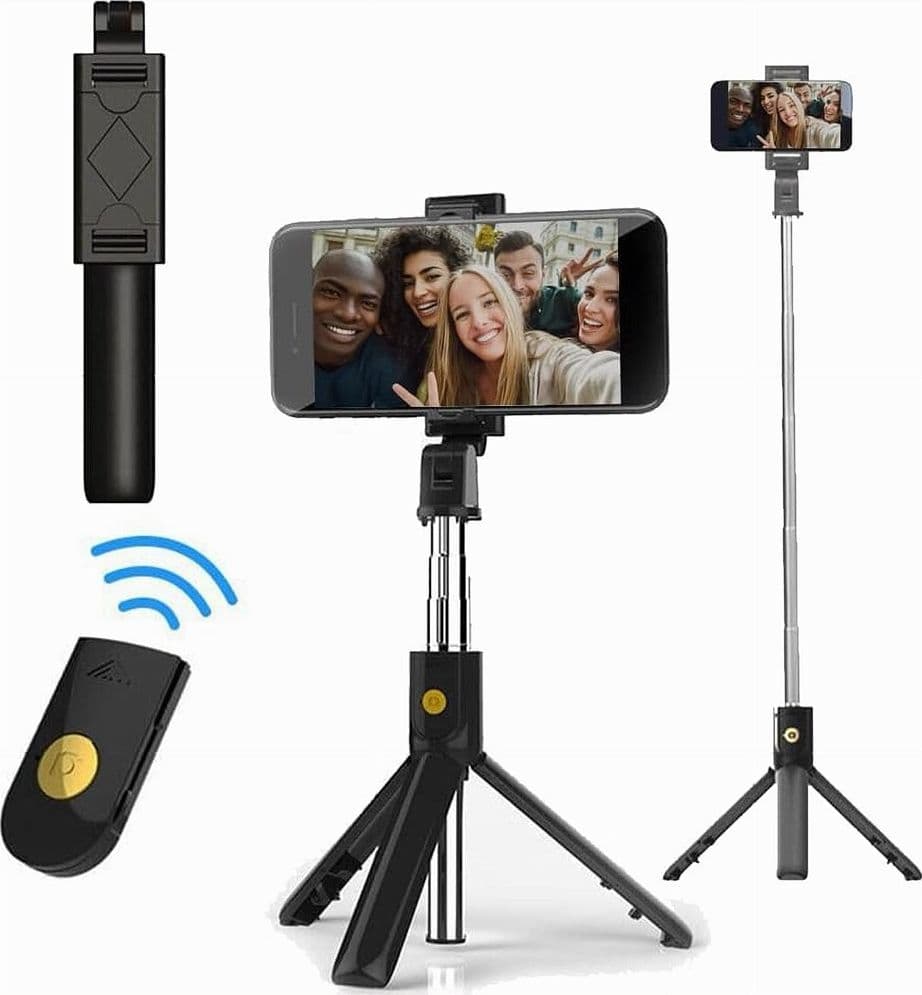 TREPPIEDE 3IN1 SELFIE STICK BLUETOOTH ASTA ESTENSIBILE CON TELECOMANDO PORTATILE in Bastoni Selfie Trade Shop italia - Napoli, commercioVirtuoso.it
