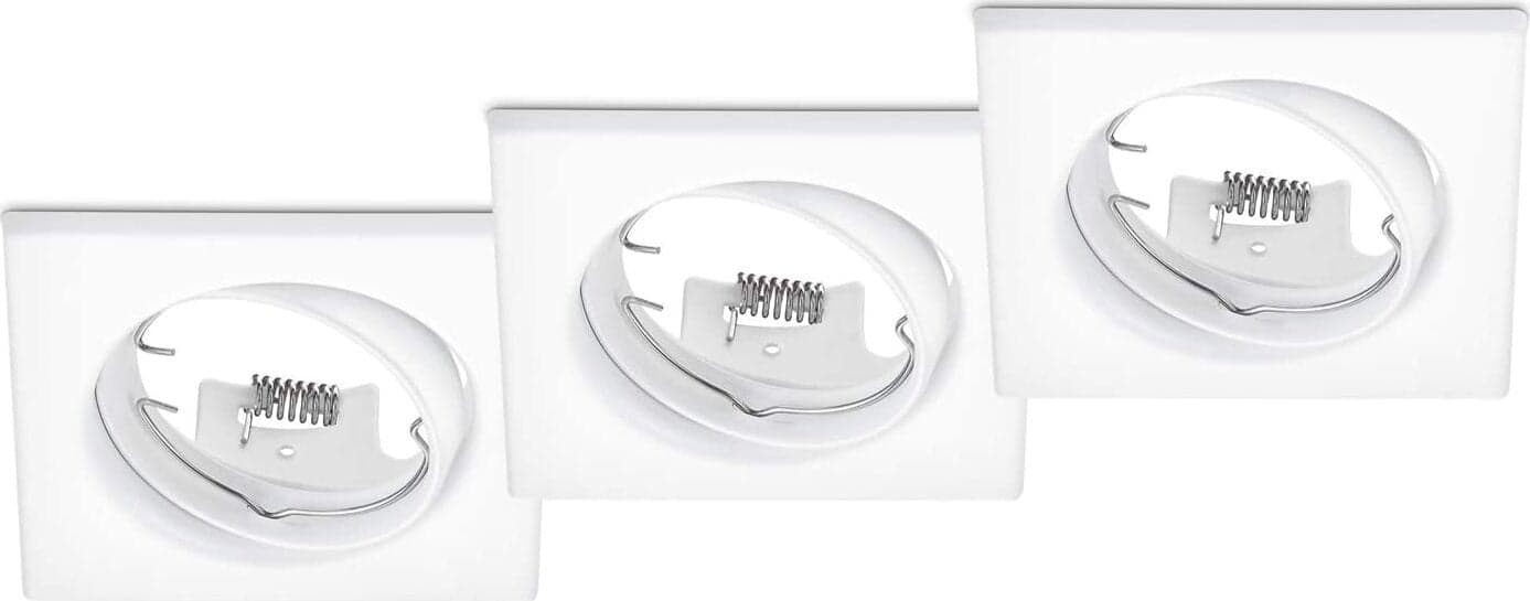 TRIO---KIT-3-FARETTI-JURA-QUADRATI-ORIENTABILI-BIANCHI-3x-GU10-·-max.-15W