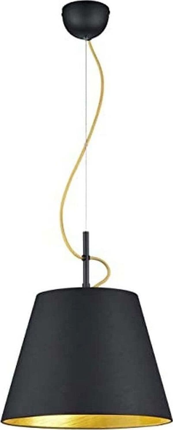 TRIO---SOSPENSIONE-ANDREUS-DIFFUSORE-CONICO-STOFFA-NERO-1XE27-60W