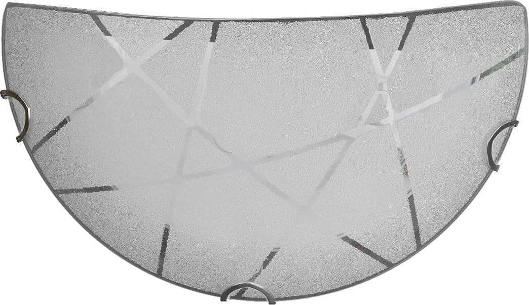 TRIO-LEUCHTEN---APPLIQUE-SANDRINA-IN-VETRO-GRANIGLIA-RIGHE-TRASPARENTI-LUNGHEZZA-30CM