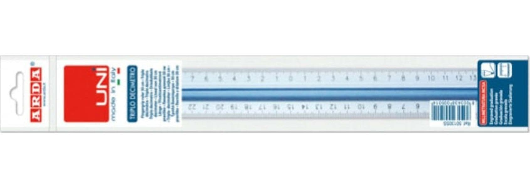 Triplodecimetro Uni 50130SS - impugnatura lunga - Arda Cancelleria e prodotti per ufficio/Scuola e materiale didattico/Materiale scolastico/Righelli e squadre Eurocartuccia - Pavullo, Commerciovirtuoso.it