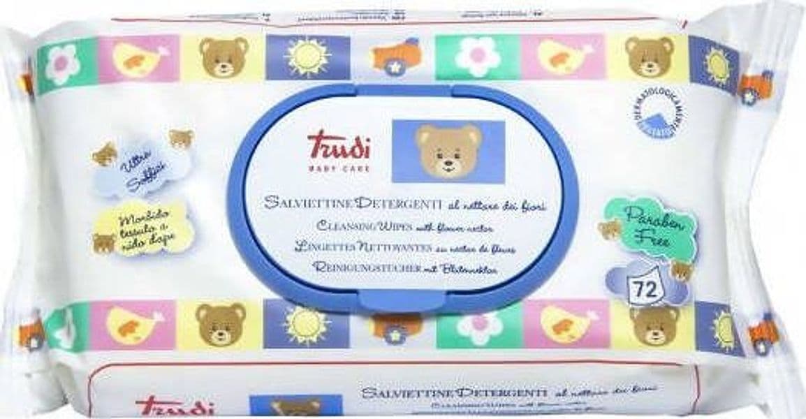 TRUDI Salviettine 72 pezzi BABY CARE Trudi Baby Care 72 Salviettine Detergenti al Nettare dei Fiori Salviettine Sanitaria Gioia del Bimbo - Villa San Giovanni, Commerciovirtuoso.it