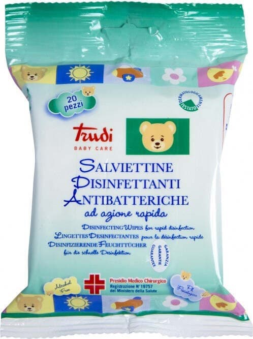 Trudi-Salviettine-Baby-Care-Disinfettanti-Antibatteriche---Proteggi-il-Tuo-Bambino