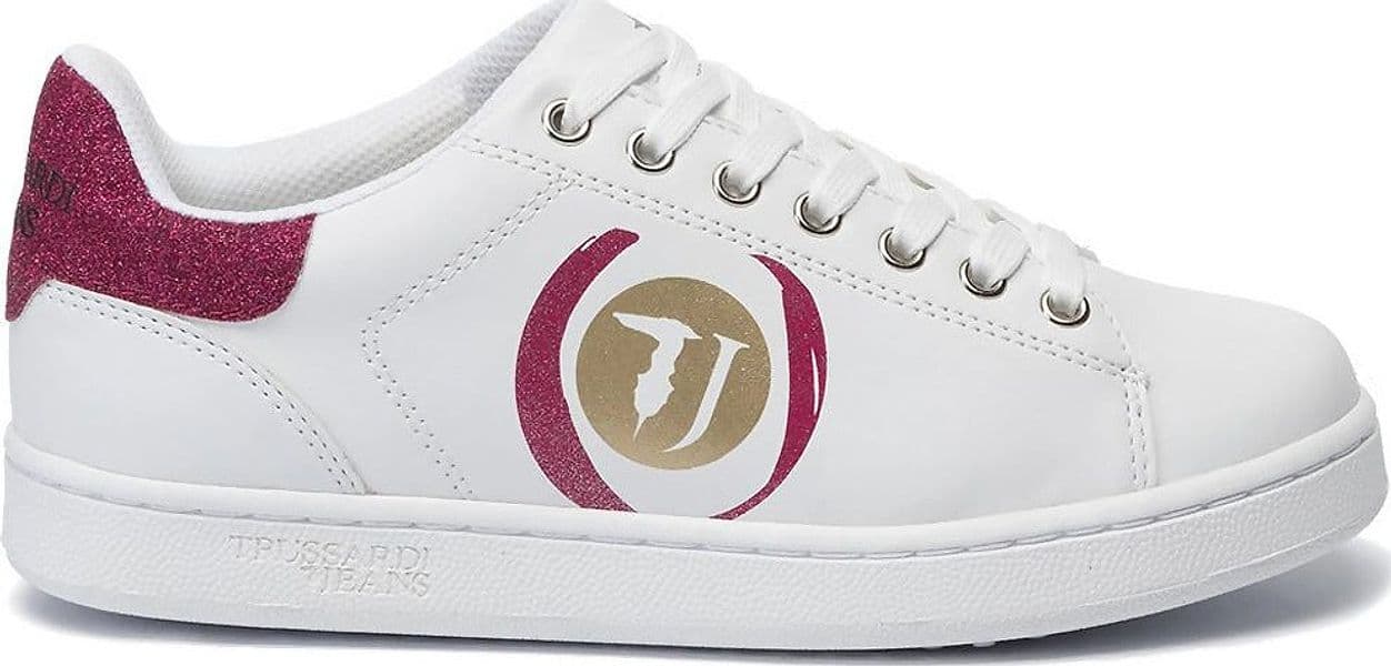 Trussardi-jeans-sneakers-donna-con-logo-glitter