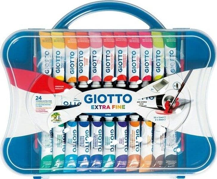 Tubi tempere - 12 ml - colori assortiti - Giotto - conf. 24 pezzi Giochi e giocattoli/Attività creative/Accessori per disegnare e colorare/Pittura/Colori a tempera Eurocartuccia - Pavullo, Commerciovirtuoso.it