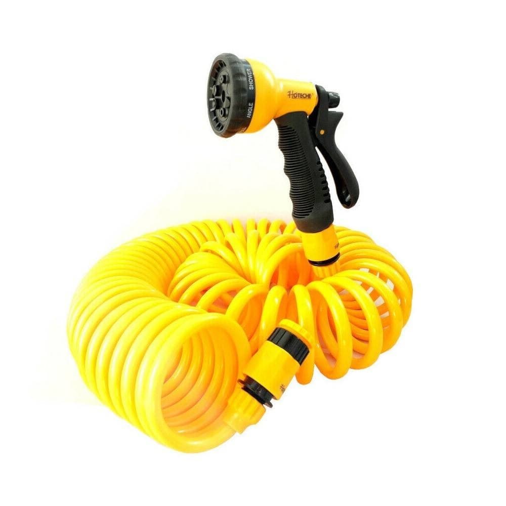 Tubo A Spirale 15m Flessibile Acqua Irrigazione Giardino Con Pistola A 8 Getti Giardino e giardinaggio/Attrezzi da giardino e attrezzature per l'irrigazione/Attrezzature per l'irrigazione/Pompe e accessori/Tubi per irrigazione Trade Shop italia - Napoli, Commerciovirtuoso.it