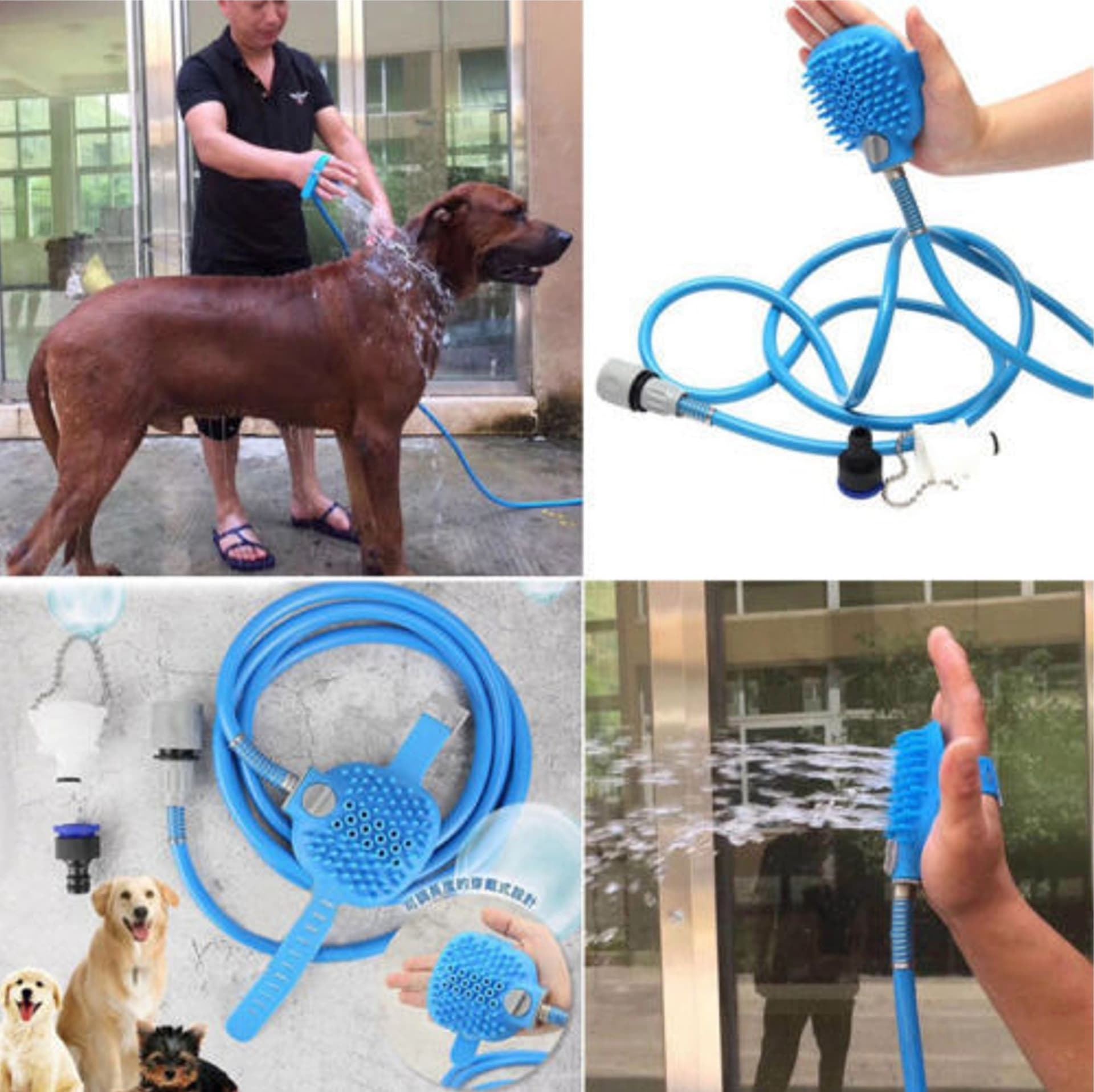 Tubo Acqua Doccia Bagno Bagnetto Lavaggio Cani Animali Domestici Fai da te/Attrezzature per cucine e bagni/Attrezzature per bagni/Docce e componenti doccia/Flessibili doccia Trade Shop italia - Napoli, Commerciovirtuoso.it
