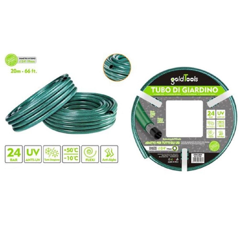 Tubo Irrigazione Annaffia Giardino Piante Lava Pompa 20mt 66 Ft. Ø3/4-19mm 57508 Giardino e giardinaggio/Attrezzi da giardino e attrezzature per l'irrigazione/Attrezzature per l'irrigazione/Pompe e accessori/Tubi per irrigazione Trade Shop italia - Napoli, Commerciovirtuoso.it