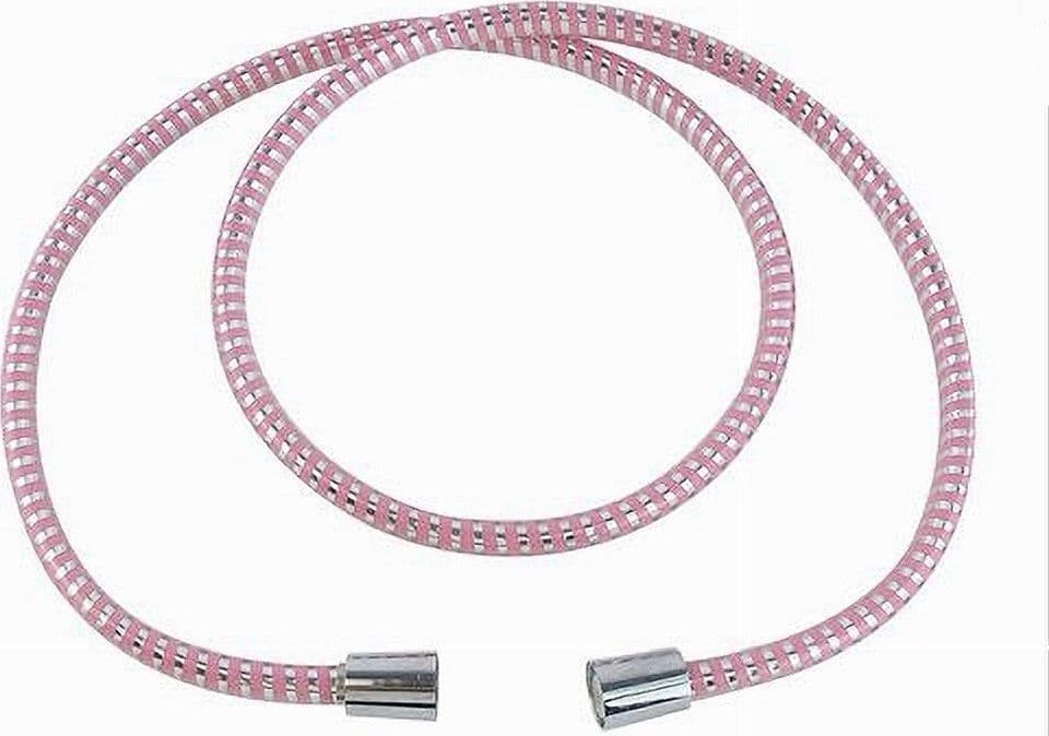 TUBO LACCIO FLESSIBILE DOCCIA RICAMBIO 1,8 MT LACCIO PVC RIVESTIMENTO ROSA 87294 in Flessibili doccia Trade Shop italia - Napoli, commercioVirtuoso.it