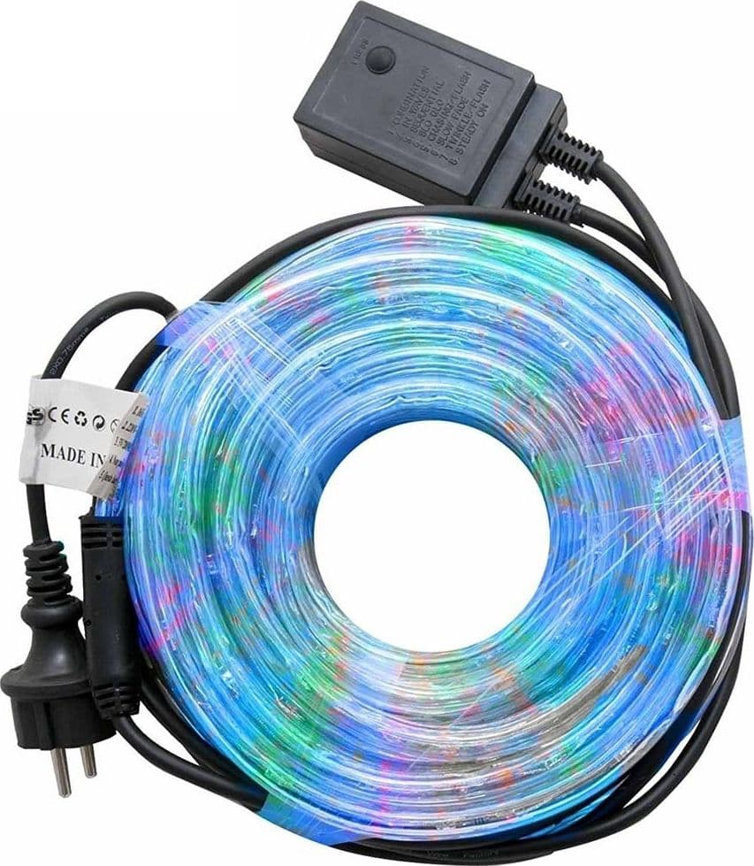 Tubo-Luminoso-Natalizio-20-Metri-Led-Multicolor-Controller-8-Funzioni-X-Esterno