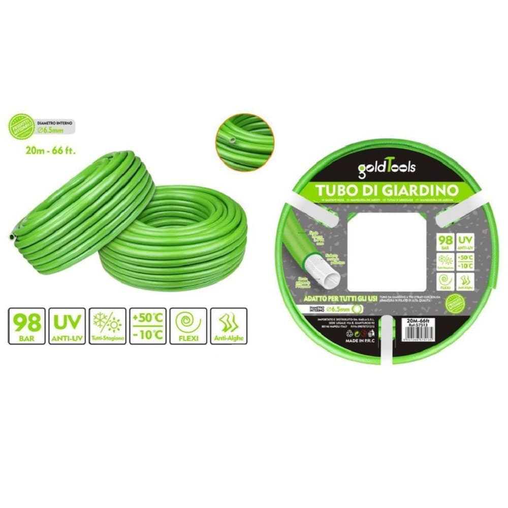 Tubo Per Giardino Irrigazione In Pvc Verde Pompa Acqua 20 Mt 66ft Ø 6.5mm 57513 Giardino e giardinaggio/Attrezzi da giardino e attrezzature per l'irrigazione/Attrezzature per l'irrigazione/Pompe e accessori/Tubi per irrigazione Trade Shop italia - Napoli, Commerciovirtuoso.it
