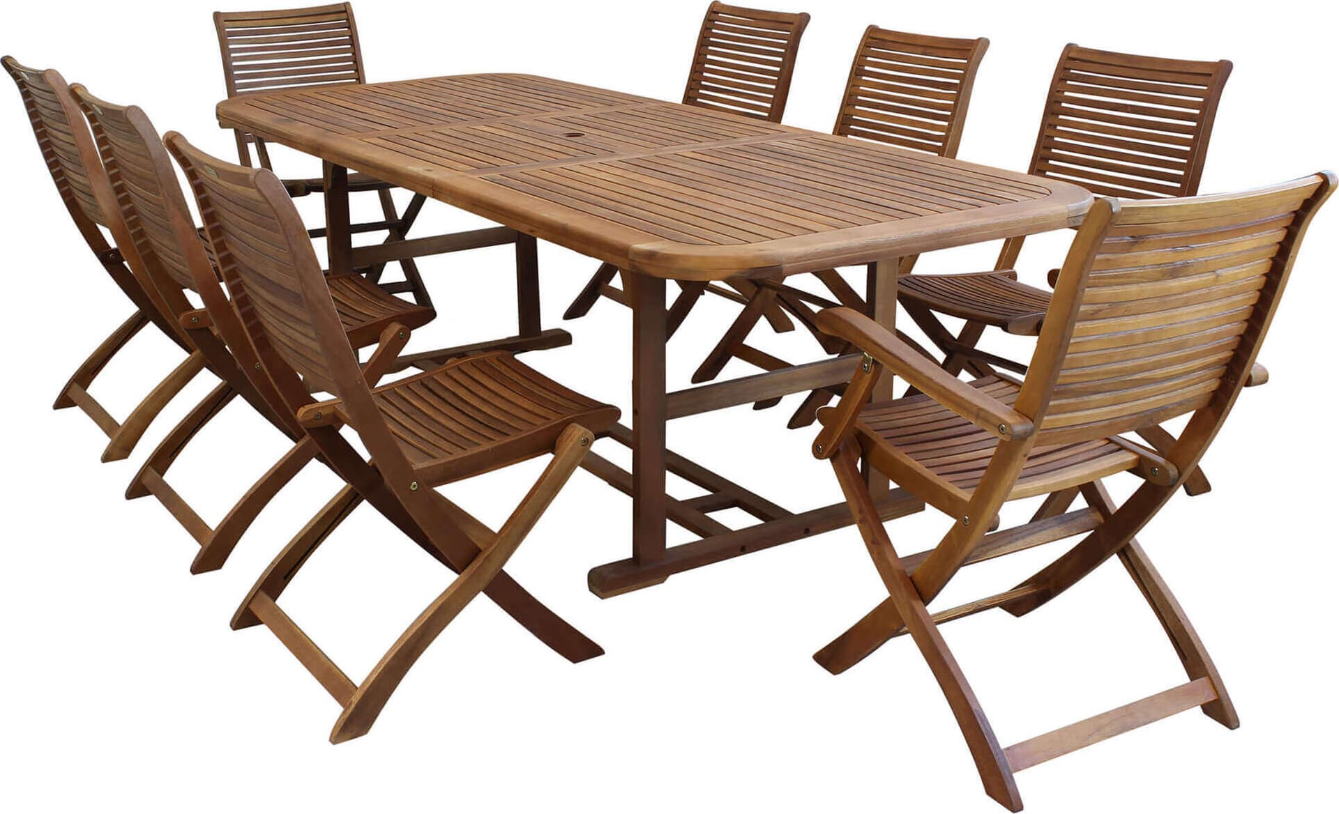 TURRIS---set-tavolo-da-giardino-allungabile-180/240x100-compreso-di-6-sedie-e-2-poltrone-in-legno-massiccio-di-acacia-Marrone-Milani-Home