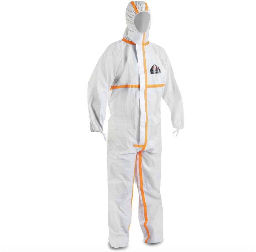 Tuta contro Rischio Chimico Biologico Virus Amianto Cat. III Classe 4/B 5/B 6/B Termo-nastrata ACTIVE GEAR in Tute da imbianchino Dresswork - Como, commercioVirtuoso.it