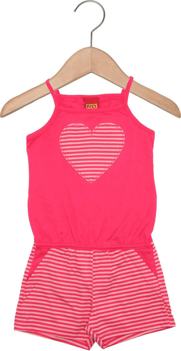 Tuta Estiva Bimba Rosa 100% Cotone Salopette Estiva Mono Pezzo Rosa Righe Cuore Tutina Estiva Canottiera Pantaloni Corti Bambina tutina Piccole Canaglie - Tropea, Commerciovirtuoso.it