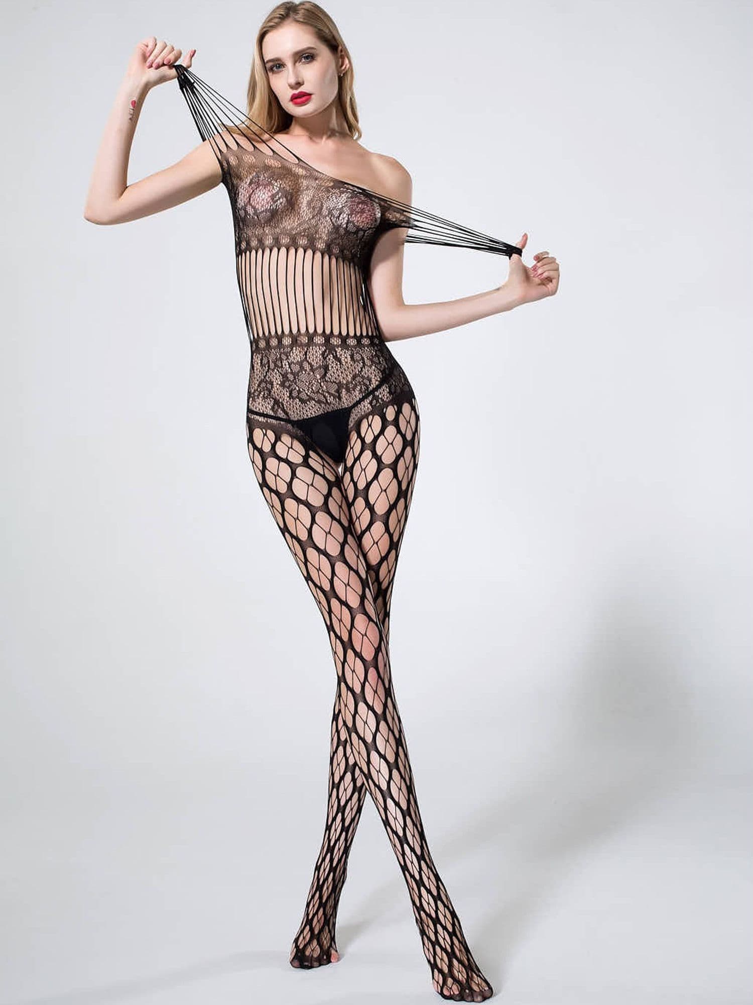 Tutina A Rete Catsuit Lingerie Hot Completo Sexy Con Ricami Tg Unica Nero 70147 Emozioni piccanti (vm18) > Intimo Sexy Trade Shop italia - Napoli, Commerciovirtuoso.it