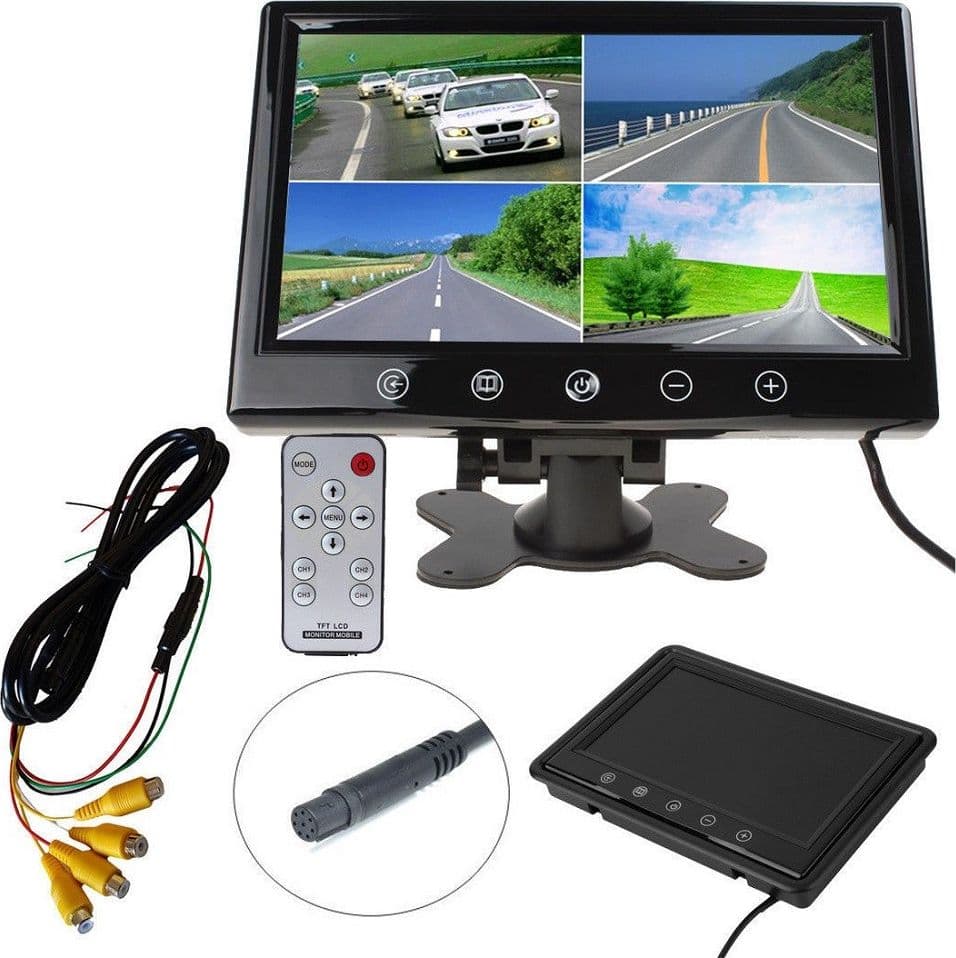 Tv Televisore Monitor Lcd Digitale 9'' Tft Videosorveglianza 4 Ingressi Video Sistemi di Videosorveglianza Trade Shop italia - Napoli, Commerciovirtuoso.it