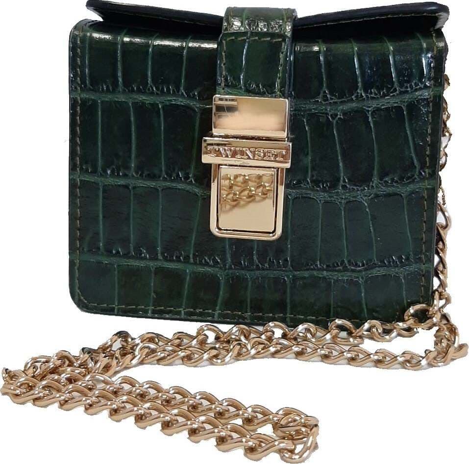 TWIN SET MINI TRACOLLA VERDE EUCALIPTO Moda/Donna/Borse/Borse a tracolla Scontolo.net - Potenza, Commerciovirtuoso.it