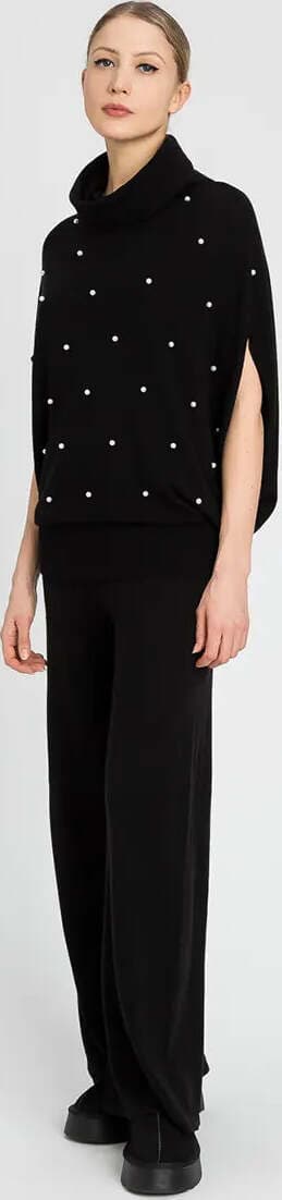 TWINSET-|-Pantaloni-palazzo-con-perle