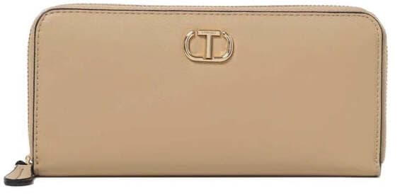 TWINSET Portafogli zip around large 232TD8350 beige con logo ovalT piccolo in Portafogli Calzature Durello - Agna, commercioVirtuoso.it