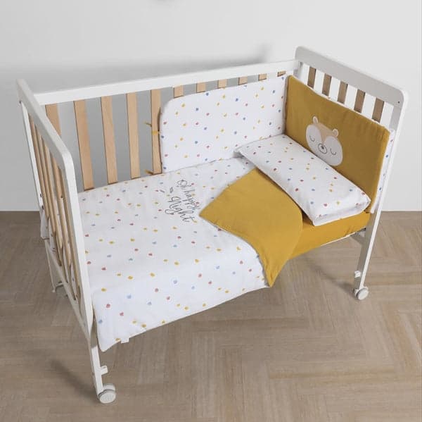 Completo Lenzuola Lettino 120 x 60 Happy Micuna in Lenzuola da lettino con sbarre La Casa Del Bebè - Napoli, commercioVirtuoso.it