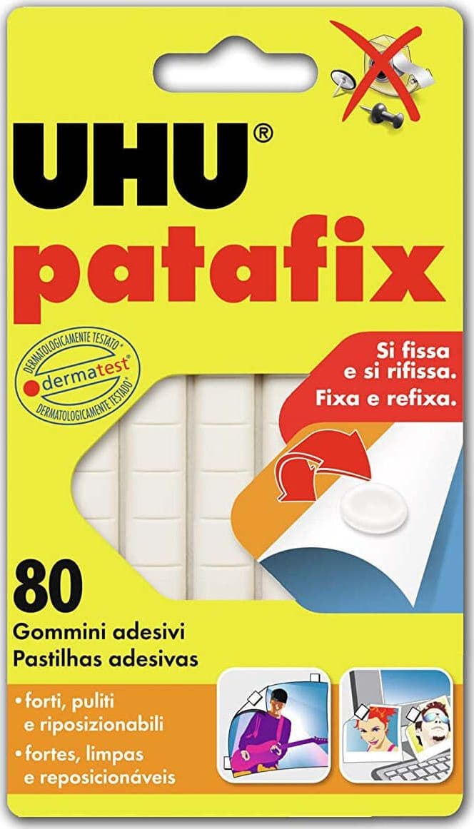 UHU-BOSTIK-Gommini-adesivi-Patafix-Bianco-Confezione-da-80-pz-64792