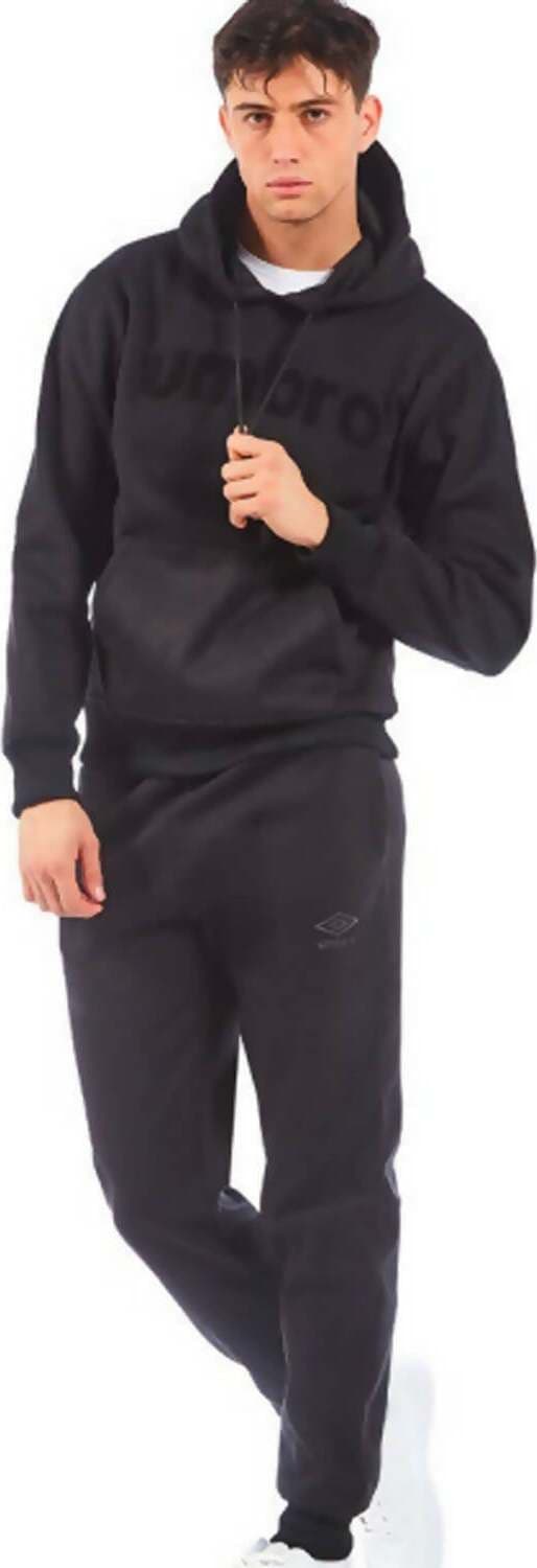 Umbro Tuta Uomo Completa Cotone Felpato Con Cappuccio E Polsini Umbro Ideale Per L'inverno E Per Il Tempo Libero