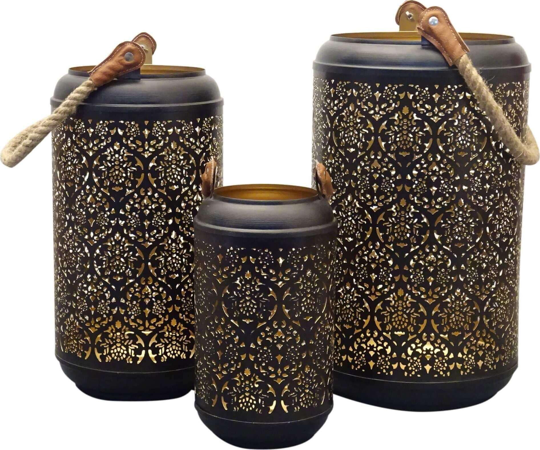 UMEKA---set-di-3-lanterne-in-metallo-Nero-Milani-Home
