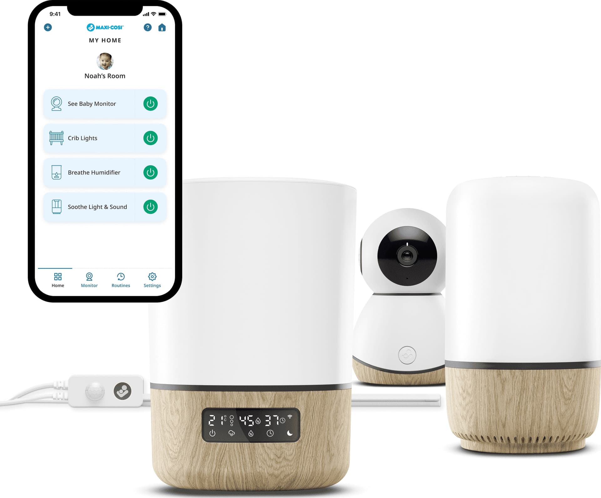 Umidificatore Breathe Maxi Cosi Connected Home Fai da te/Prodotti per la costruzione/Riscaldamento e raffreddamento/Sistemi mobili di climatizzazione/Umidificatori La Casa Del Bebè - Napoli, Commerciovirtuoso.it