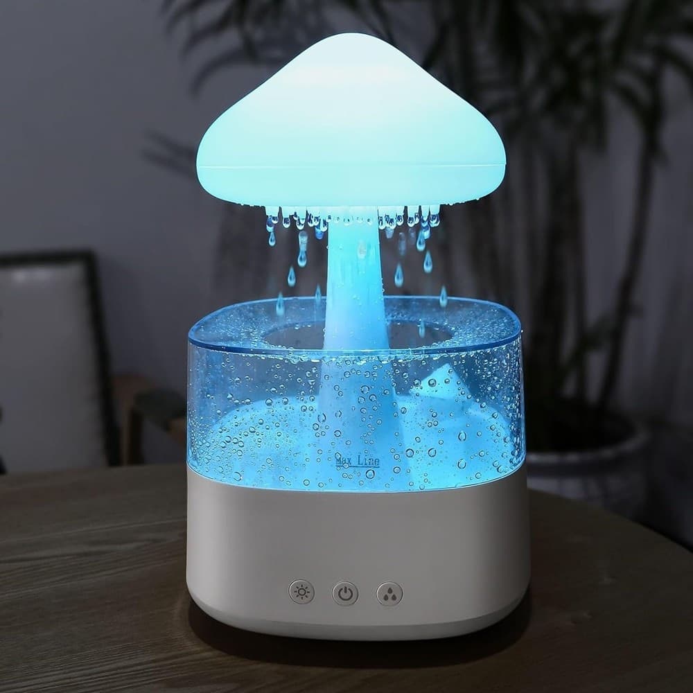 UMIDIFICATORE NUVOLA DI PIOGGIA DIFFUSORE OLI ESSENZIALI AROMATERAPIA CON 7 LUCI in Umidificatori Trade Shop italia - Napoli, commercioVirtuoso.it