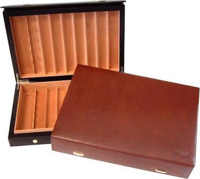 Umidificatore-per-Sigari-David-Ross-da-viaggio-pelle-cedro-29x21x6