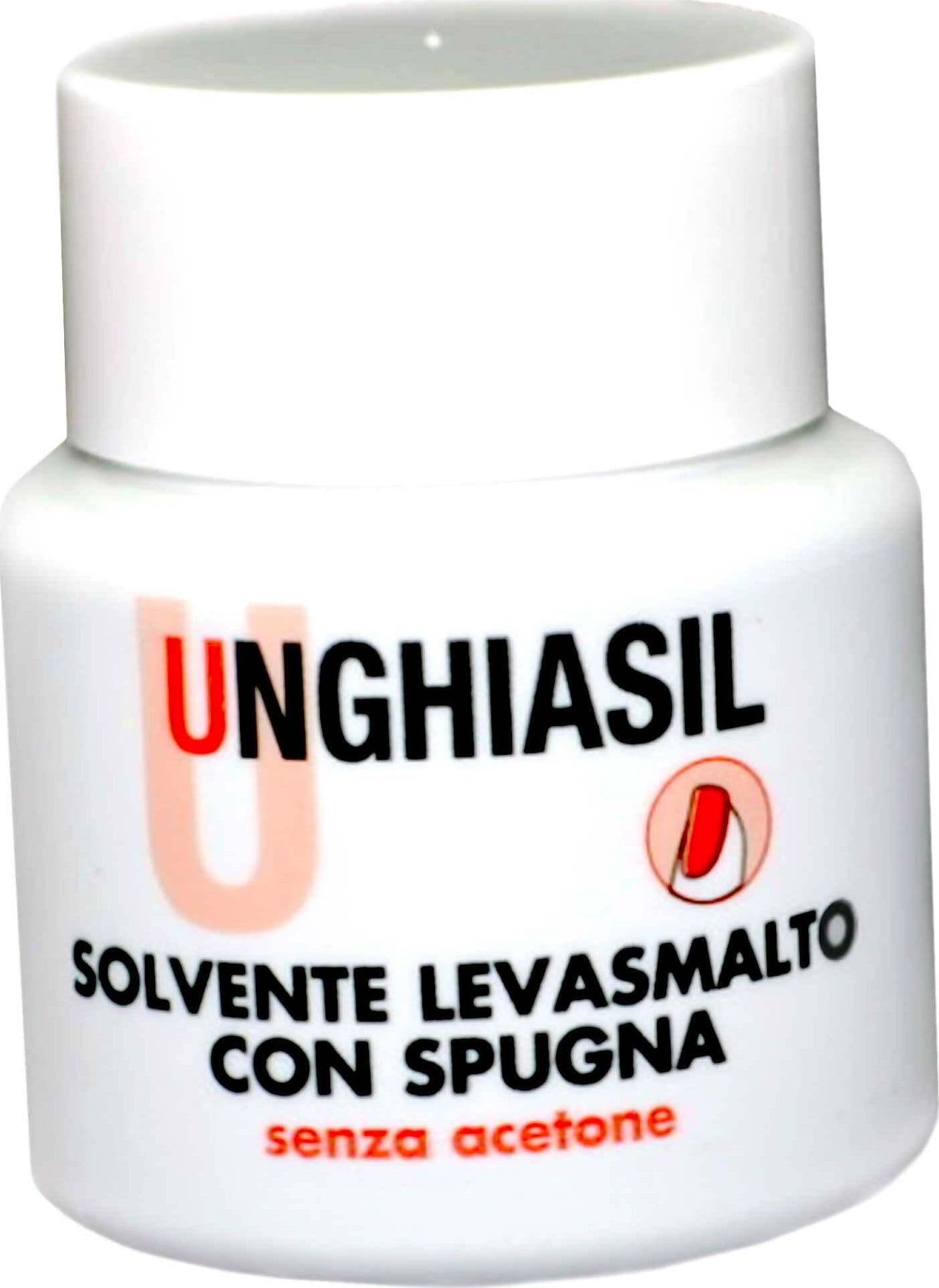 Unghiasil Solvente Levasmalto Con Spugna Senza Acetone Levasmalto in Barattolo Pratico E Veloce 40 Ml in Solventi per smalto Farmacia Centrale M.le Iadevaia - Maddaloni, commercioVirtuoso.it