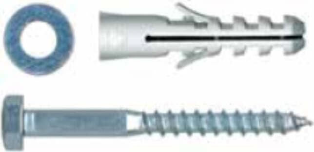 UNIFIX---5-PEZZI---TASSELLI-IN-NYLON-CON-VITE-TESTA-ESAGONALE-14X75MM+14MM