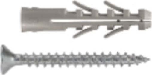 UNIFIX---TASSELLO-IN-NAYLON-CON-VITE-ZINCATA-A-TESTA-PIANA-SVASATA-8X40MM-50PZ