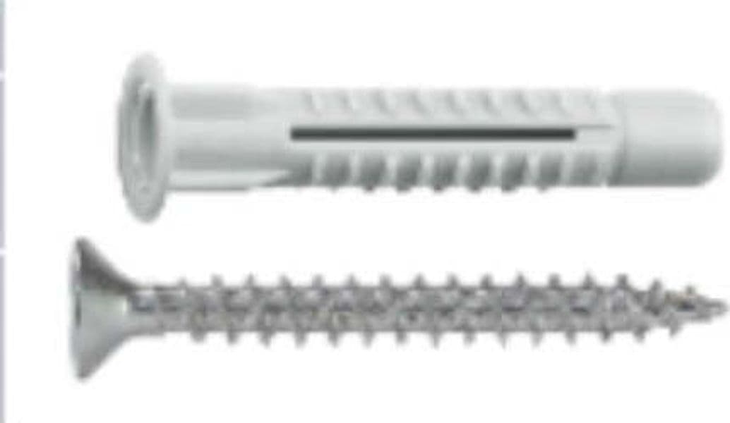 UNIFIX---TASSELLO-IN-POLIETILENE-CON-VITE-TESTA-PIANA-SVASATA-ZINCATA-CON-IMPRONTA-POZIDRIV-6X41MM-100PZ