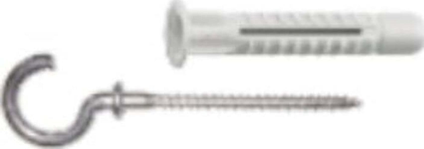UNIFIX---TASSELLO-IN-POLIETILENE-UNIVERSALE-CON-VITE-AD-OCCHIELLO-APERTO-ZINCATA-6X41MM-10PZ