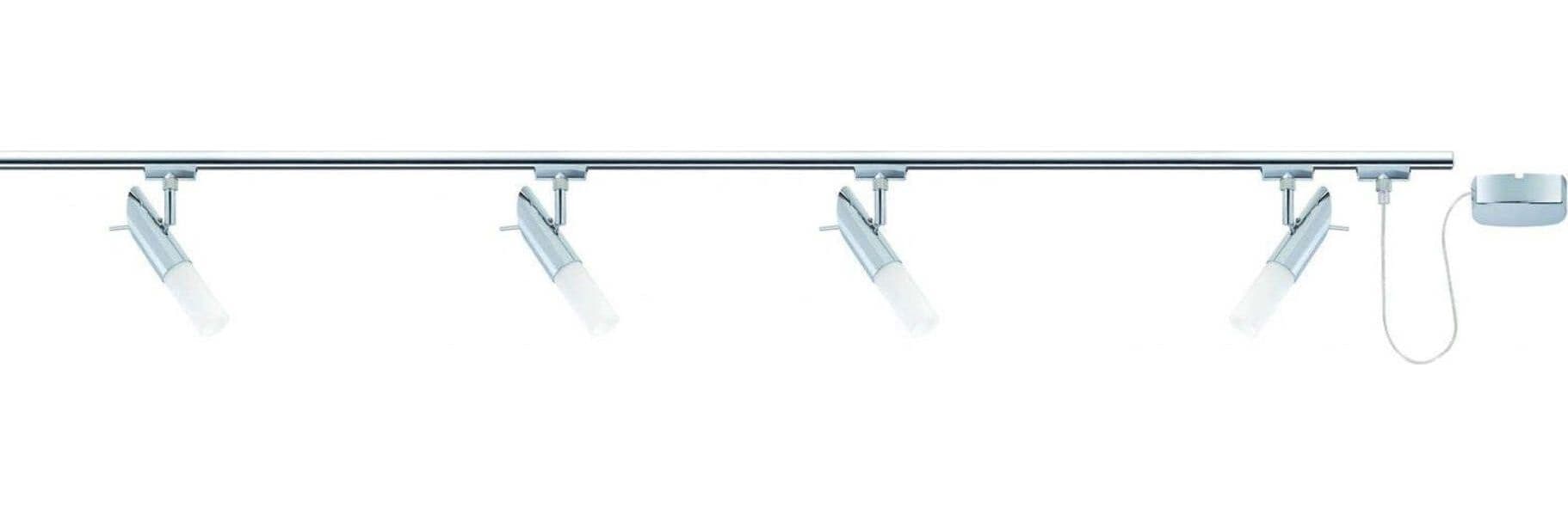 URail,-Energy-saving-bulb-set,-4x9W,-Pherus-230V,-E14,-Chrome