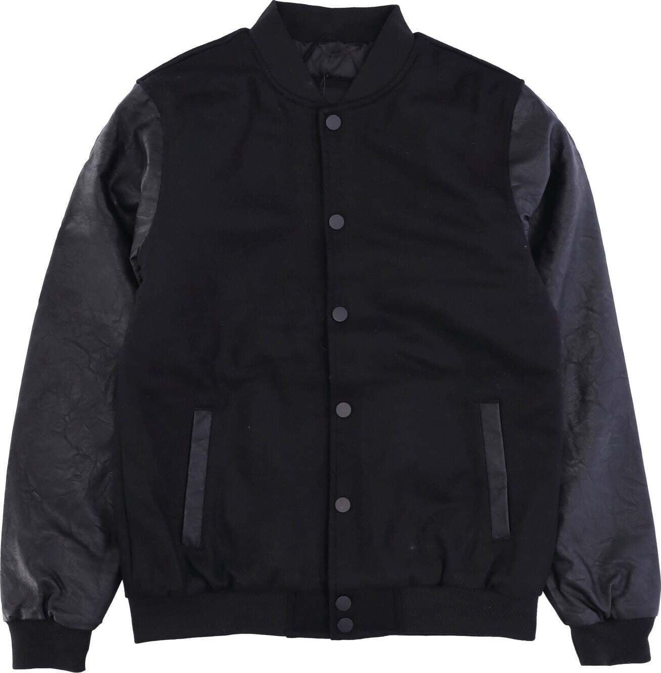 URBAN-CLASSICS-Giubbotto-College-Uomo-Oldschool-College-Jacket-Black/black-da-uomo