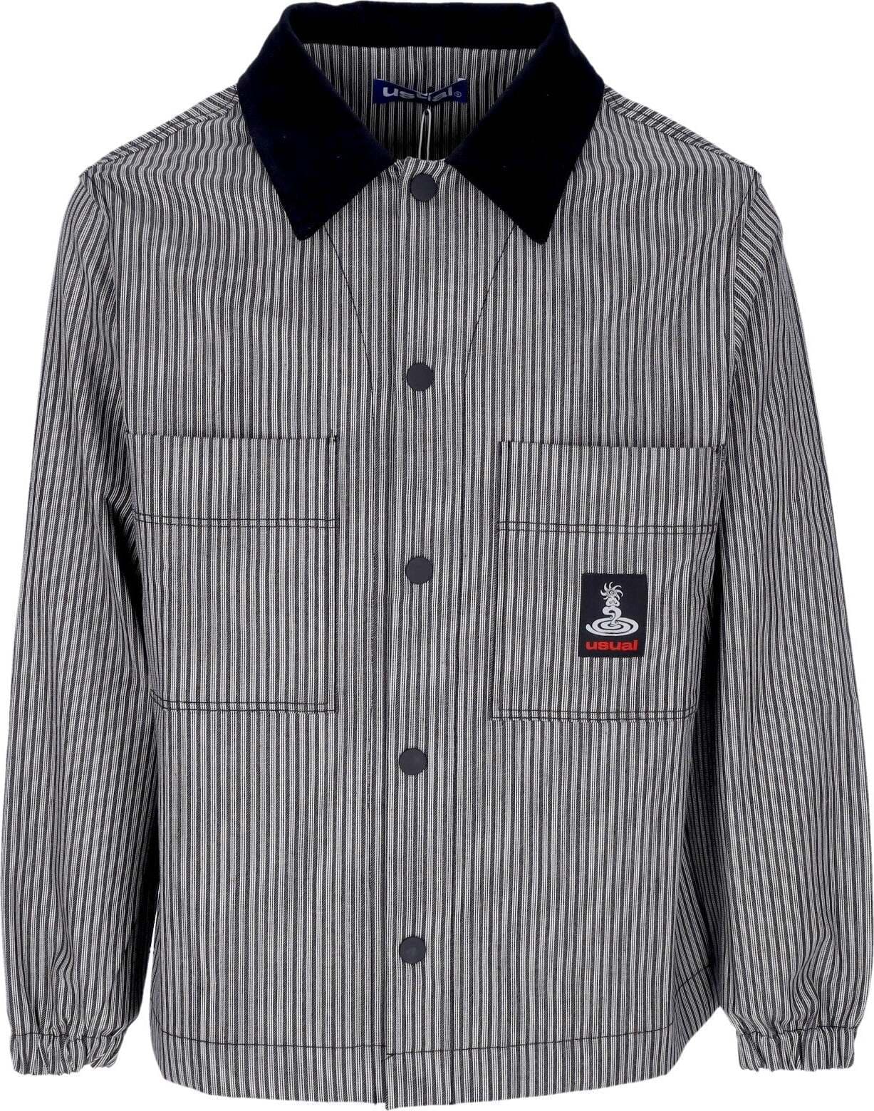 USUAL-Camicia-Manica-Lunga-Uomo-Inner-Peace-Jacket-Grey/black-da-uomo