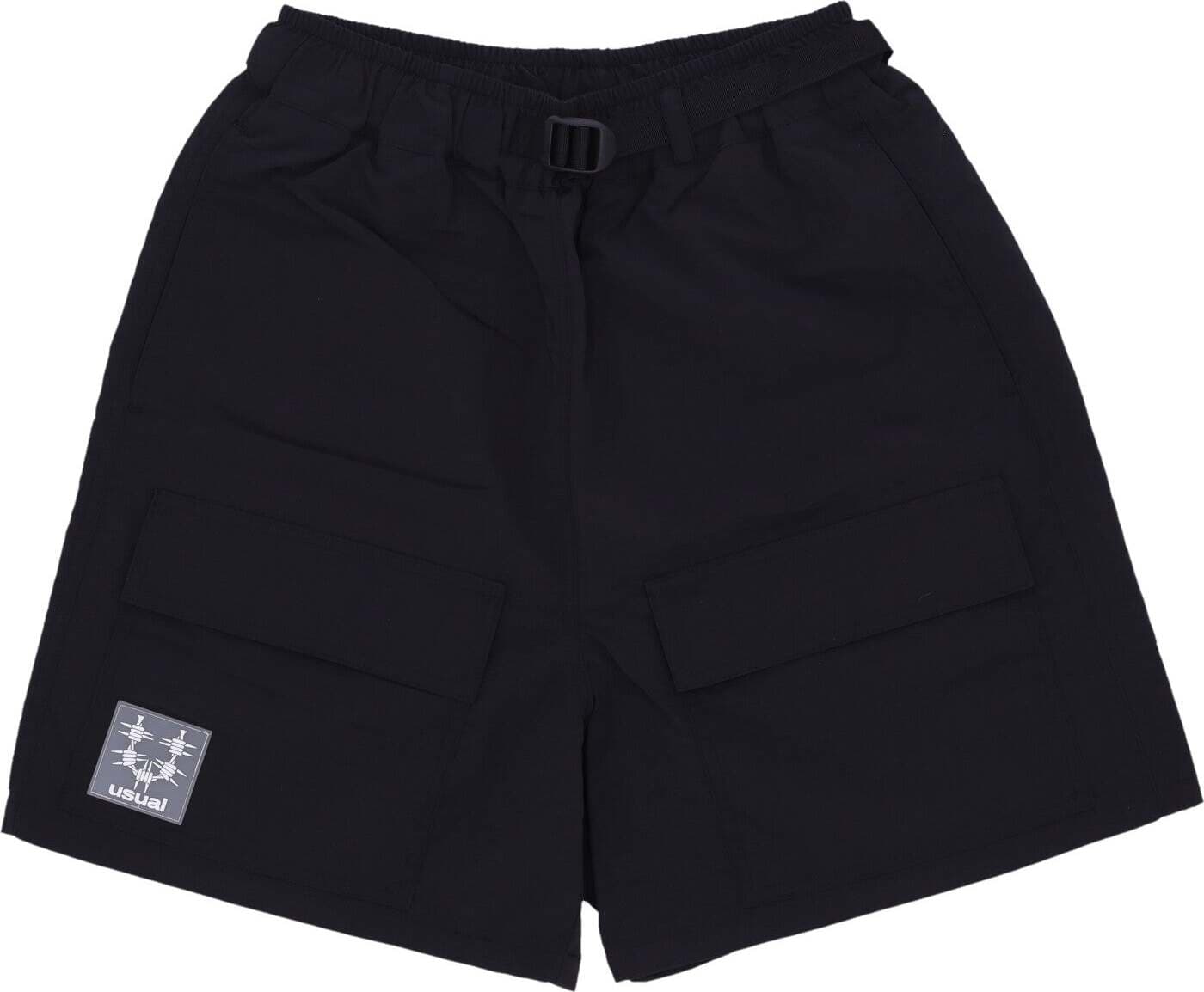 USUAL-Pantalone-Corto-Uomo-Trek-Shorts-Black-da-uomo