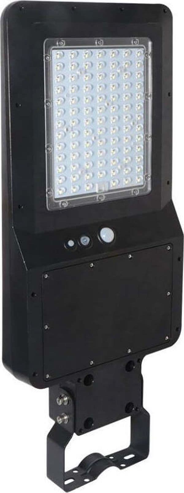 V-TAC-Armatura-Stradale-LED-SMD-40W-120LM/W-con-Pannello-Solare-e-Sensore-PIR-Colore-Nero-4000K-IP65