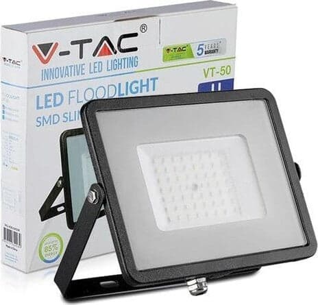 V-TAC PRO VT-50 FARO LED SMD 50W ULTRASOTTILE CHIP SAMSUNG DA ESTERNO COLORE NERO 4000 lm IP65 - SKU 406 / 407 / 408 Illuminazione/Illuminazione per esterni/Proiettori Zencoccostore - Formia, Commerciovirtuoso.it