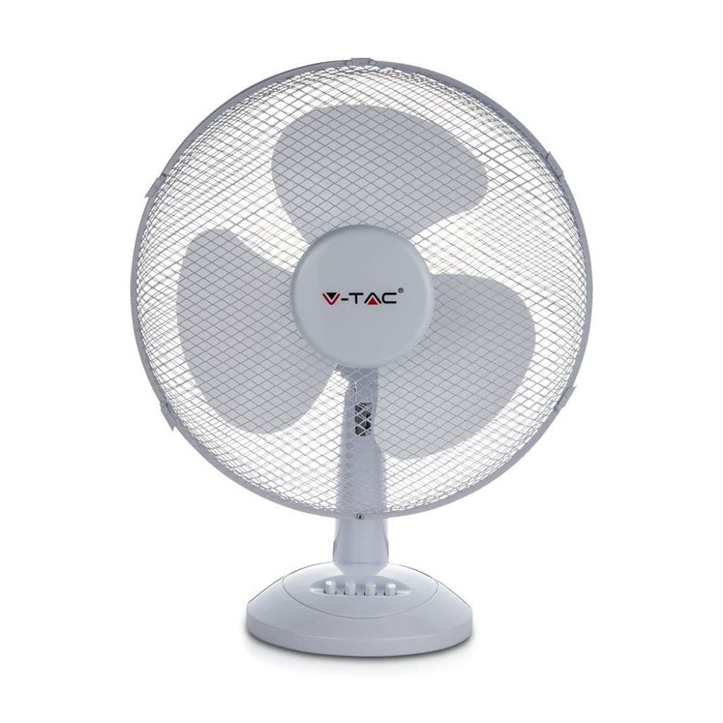 V-TAC VT-4012-3 VENTILATORE OSCILLANTE DA TAVOLO 40W A 3 PALE COLORE BIANCO - SKU 7924 Fai da te/Prodotti per la costruzione/Riscaldamento e raffreddamento/Sistemi mobili di climatizzazione/Ventilatori/Ventilatori da tavolo Zencoccostore - Formia, Commerciovirtuoso.it