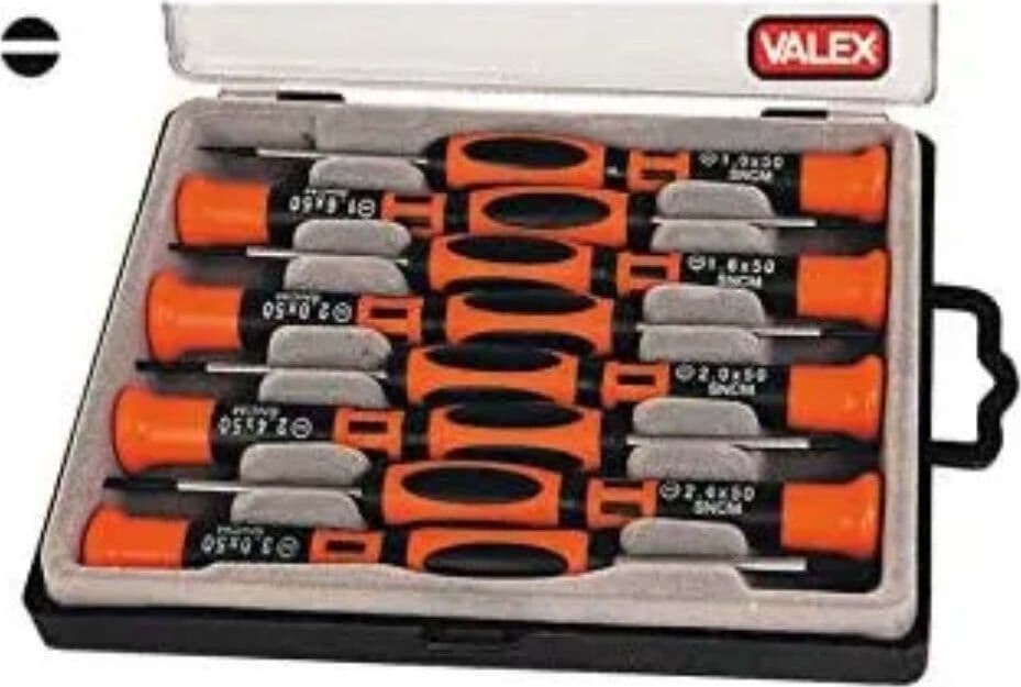 VALEX---8-PEZZI---KIT-IN-VALIGETTA-CACCIAVITI-DI-PRECISIONE-CON-PUNTA-FLAT
