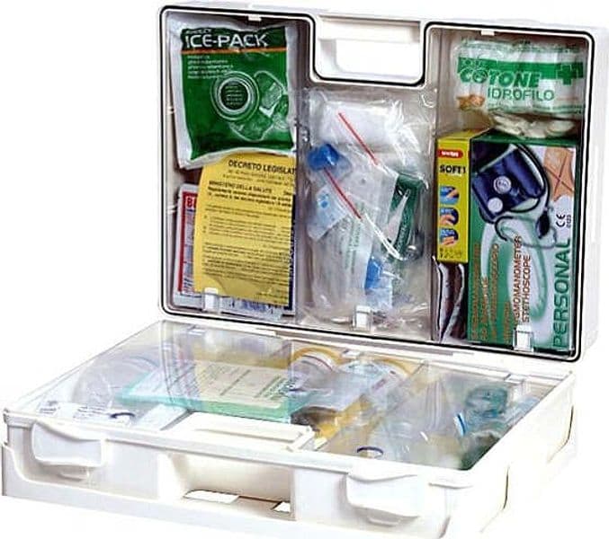 Valigetta di pronto soccorso Multisan - 44 3x33 8x14 7 cm - HACCP - oltre 3 persone - bianco - PVS Salute e cura della persona/Prodotti per la medicazione/Pronto soccorso/Kit di pronto soccorso/Casa e lavoro Eurocartuccia - Pavullo, Commerciovirtuoso.it