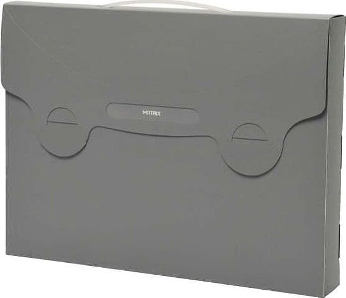 Valigetta porta documenti Matrix - dorso 5 cm - 38x29 cm - grigio - Favorit Cancelleria e prodotti per ufficio/Archivio ufficio e accessori per scrivania/Archivio ufficio/Cartelle/Cartelle portaprogetti e cartelle a tasca Eurocartuccia - Pavullo, Commerciovirtuoso.it