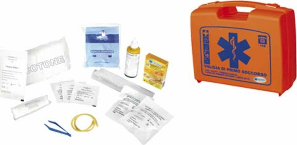 Valigetta pronto soccorso piccola completa di kit medicazione