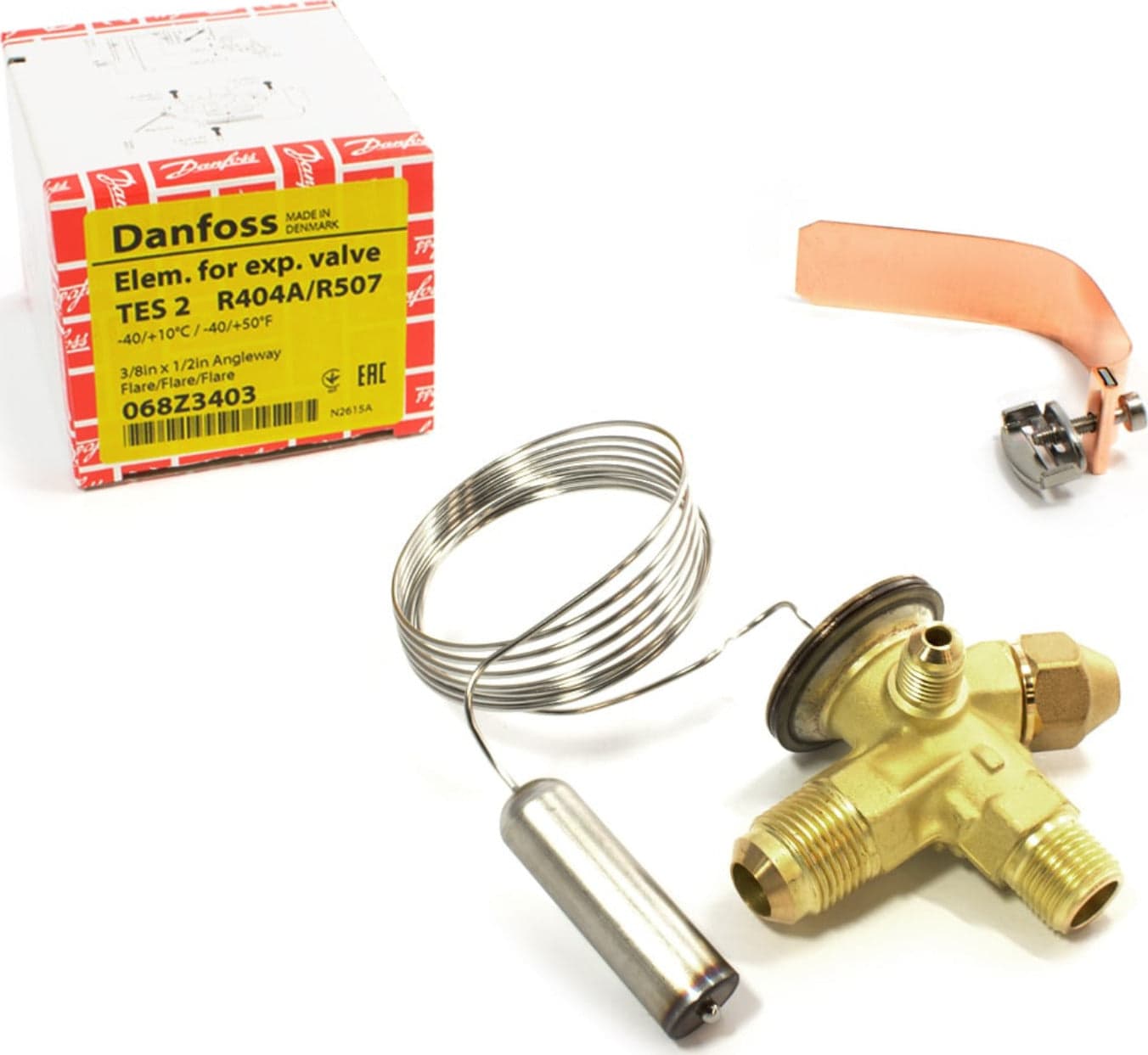 VALVOLA TERMOSTATICA DI ESPANSIONE DANFOSS REFRIGERAZIONE GAS TES2 R404 CART